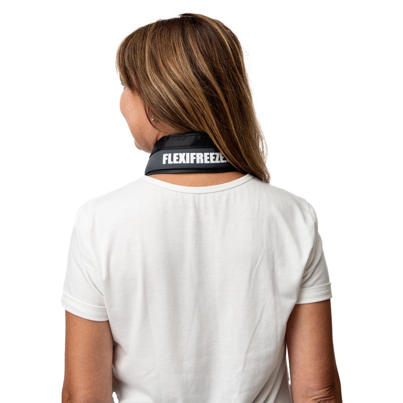 FlexiFreeze Cooling Collar - Neck Cooling Ice Wrap, Charcoal - Image 2